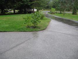 concrete pad brick border 2010